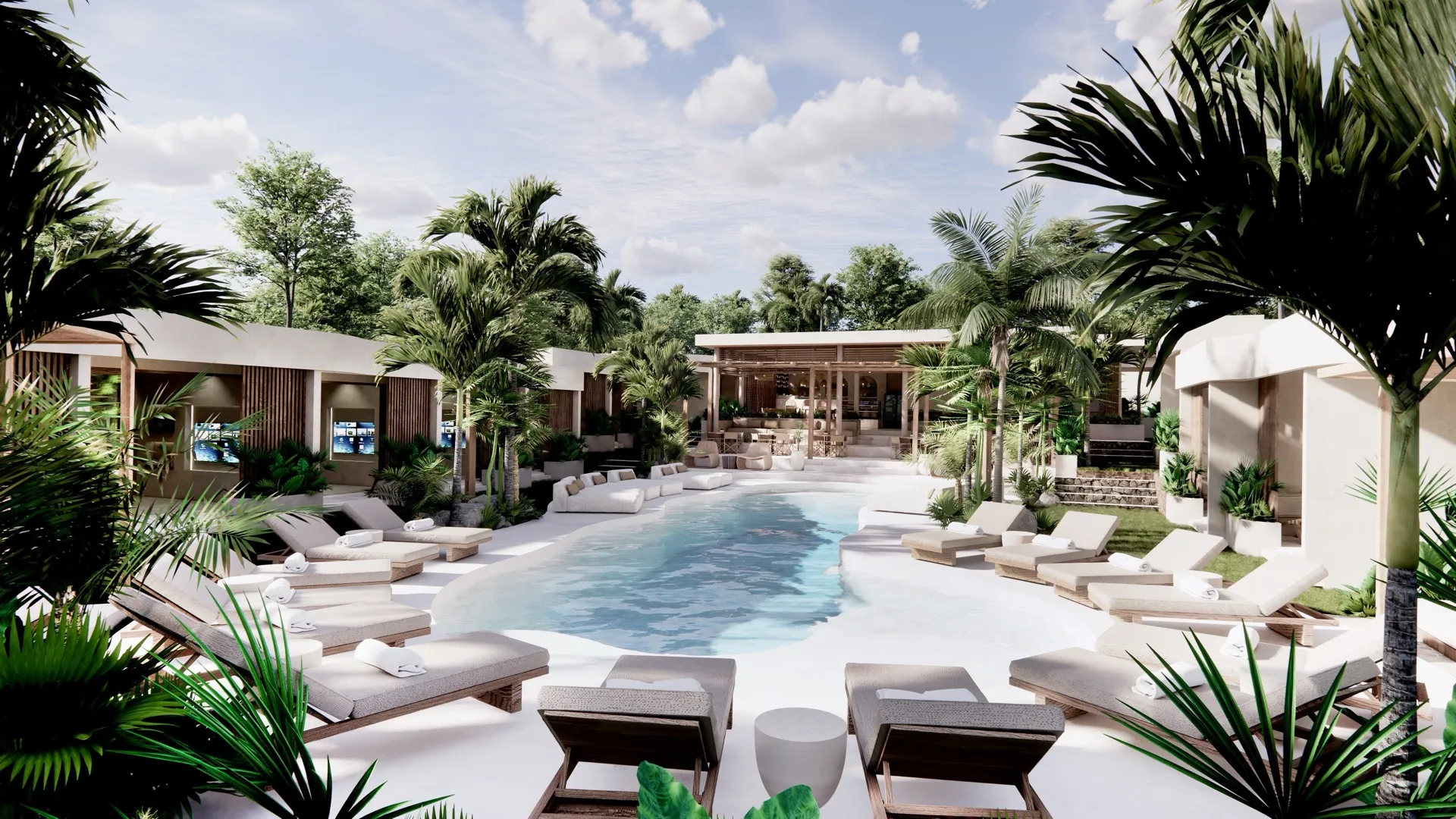 Horizen I communal pool area
